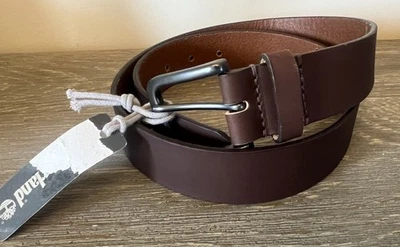Timberland Hombre Talla 32 Cinturón Marrón Cuero Genuino Clásico B75453 Nuevo Foto 1 de 4