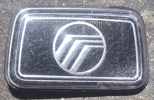 OEM 1988-1991 Mercury Grand Marquis Chrome Trunk Lock Slider Cover Emblem Badge - Picture 1 of 6