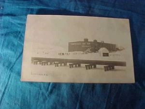 1909 AMERICAN ICE Co FACTORY in BUFFALO New York REAL PHOTO POSTCARD - Picture 1 of 3