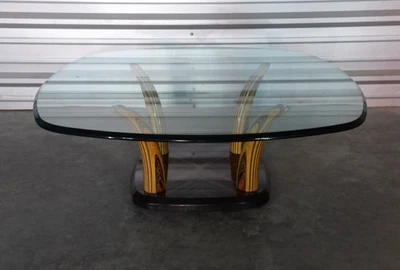 Mesa de centro de cóctel vintage de cuerno de madera de tigre Henredon de Henredon Foto 1 de 4