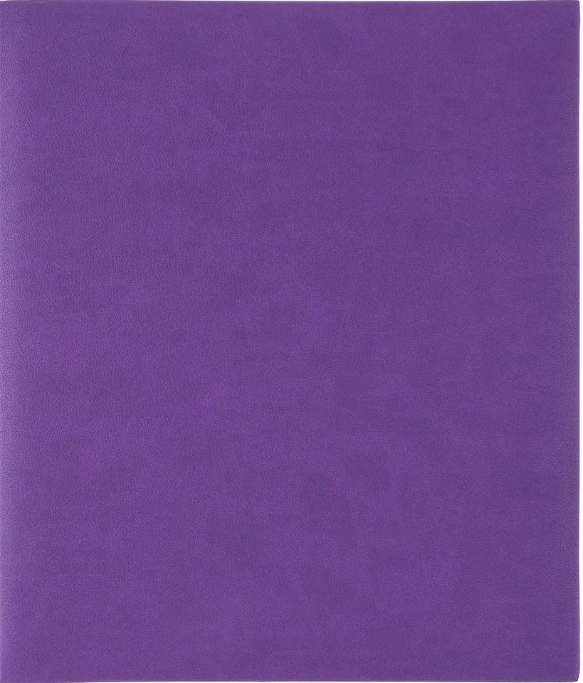 Álbum de recortes 8,5 x 11 encuadernado expandible 20 páginas vinilo púrpura recuerdos Foto 1 de 1