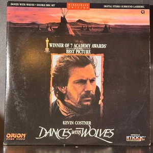 Dances with Wolves Widescreen Edition 2 x Laserdisc Kevin Costner - Picture 1 of 6