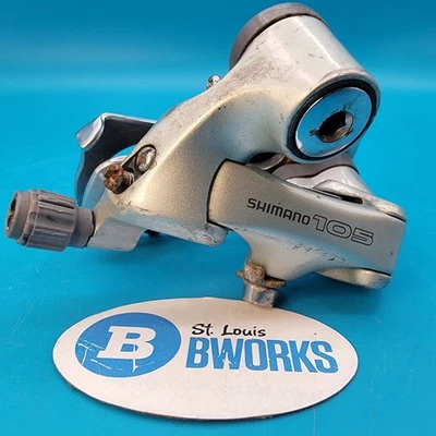 Câmbio traseiro vintage Shimano 105 RD-1056 gaiola curta 8 velocidades - Imagem 1 de 4