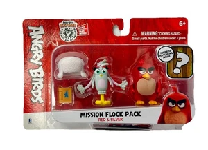 Angry Birds Mission Flock Set Rojo y Plata NUEVO - Imagen 1 de 2