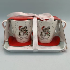 Wrendale Designs Pimpernel Holly Jolly 3 Piece Mug and Tray Set Christmas - Picture 1 of 9