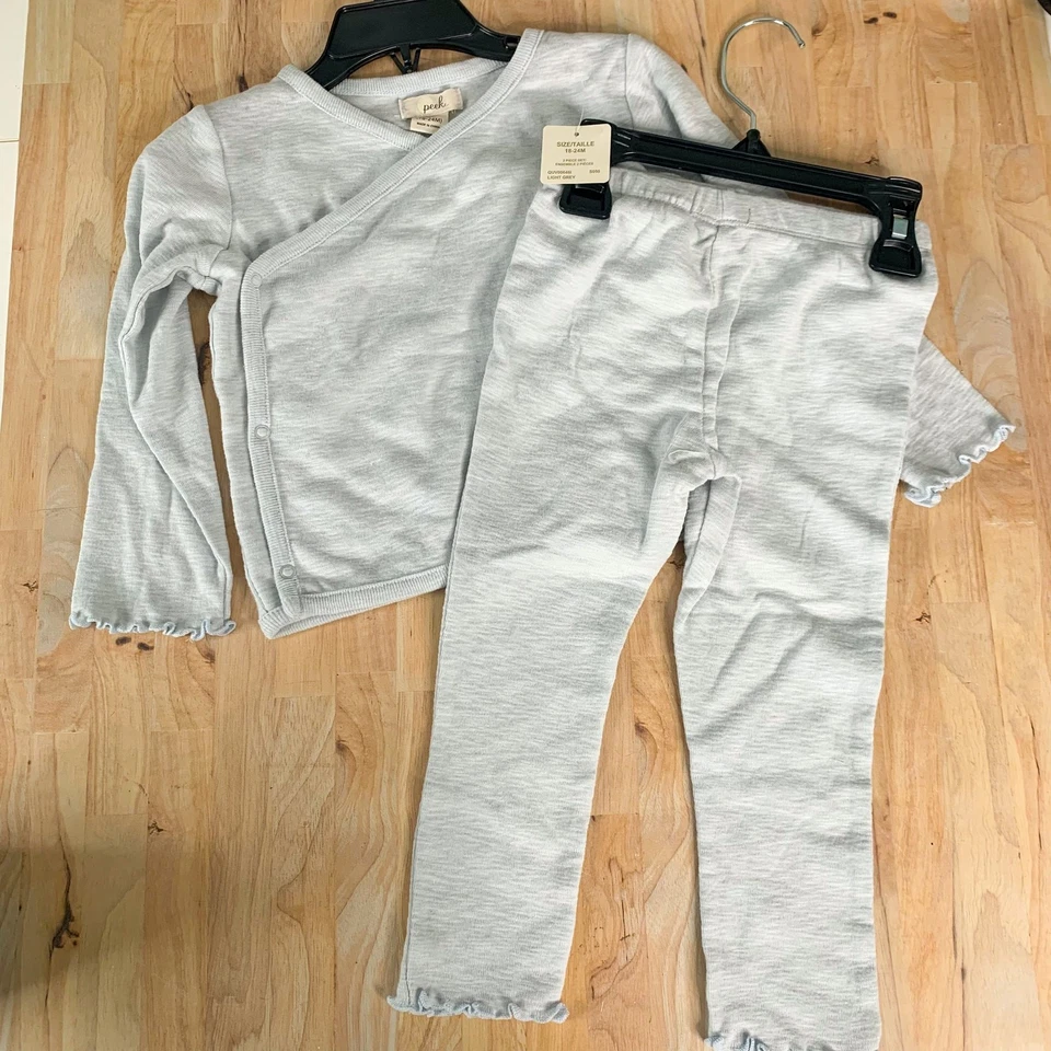 Juego de dos piezas Peek gris claro azul 18-24 meses nuevo con etiquetas Foto 1 de 4