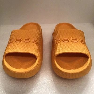 Sandalia Bebe Slides Naranja Informal Piscina Viaje Ligera Mujer Talla 8 Usada Foto 1 de 4