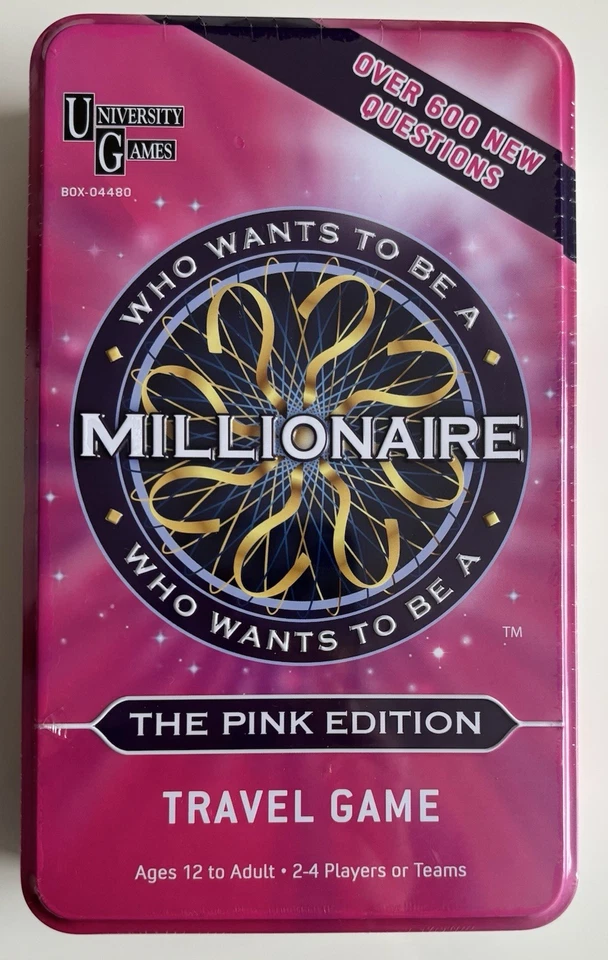 Who Wants To Be A Millionaire The Pink Edition Travel Game (New Sealed)  - Image 1 of 4