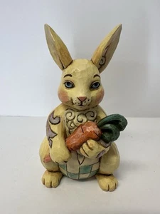 Jim Shore "Just A Nibble" 4031211 Pint Size Bunny with Carrot Figur 2012 - Bild 1 von 5