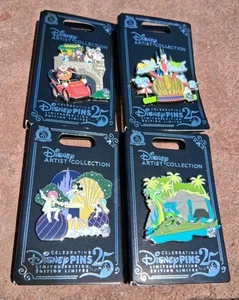 Disney Parks 2025 Artist Maria Stuckey LE 4 Pins Toad Nautilus Dumbo Spectro - Picture 1 of 5