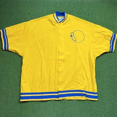 Vintage 80s Powers Golden State Warriors Warm Up Shirt XL Size 52 Made In USA - Image 1 of 4