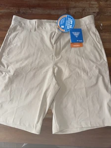 Columbia PFG Grander Marlin II Offshore Shorts khaki Herren Größe 32 x 10 UPF50 neu mit Etikett - Bild 1 von 5