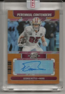 Contenders Optic George Kittle Perennial Contenders 2022 naranja automático # 18/25 - Imagen 1 de 2