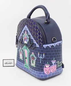 VENDULA LONDON BEAUTIFUL CAT DRACULA'S HAUNTED HOUSE MINI NOVA BACKPACK BAG NEW - Picture 1 of 15