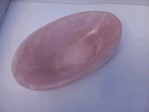 Rosenquarz, groß, Schale, 21 cm Madagaskar, Einzelstück - Bild 1 von 5