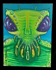 Original Kunst von Spine Horror Comic Hotrod Punk Monster Fly Boy - Bild 1 von 4