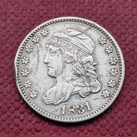 1831 Capped Bust Half Dime 5c Higher Grade XF - AU #49302 Cover