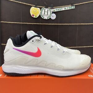 Nike Court Air Zoom Vapor X Knit HC Tennis White Ombré AR0496-112 Men’s Size 6.5