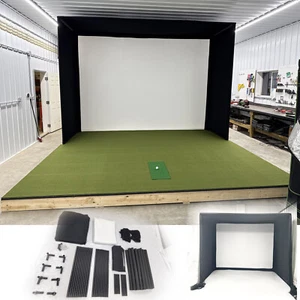 14 x 8ft verbessertes Golfsimulator Gehäuse für Heim Indoor Golf Setup Verkauf - Bild 1 von 10