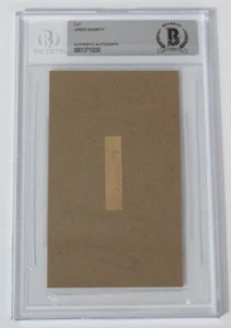 James Naismith BASKETBALL HOF Signed Autograph Auto 3x5 Index Card Cut JSA BAS - Picture 1 of 6