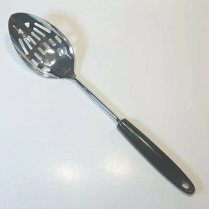 Slotted Spoon EkcobStainless Steel 12" Black Handle USA - Picture 1 of 7