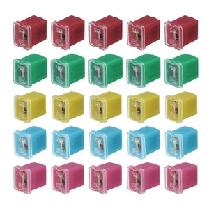 25pcs Automotive Cartridge Fuse 48V 20/30/40/50/60A J Case Box Low Profile - Picture 1 of 4