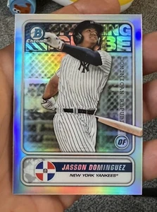 2020 Bowman Chrome Jasson Dominguez Spanning The Globe Refractor Yankees #STG-JD - Picture 1 of 2