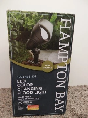 Hampton Bay LED Low Voltage COLOR CHANGING Flood Light Outdoor Landscape Light - Image 1 of 4