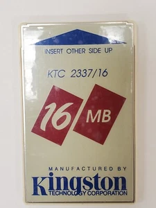 Vintage Rare KINGSTON 16 MB Flash Memory PC Card PCMCIA KTC 2337/16 - Picture 1 of 1