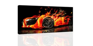 Hot Wheels II - CANVAS OR PRINT WALL ART - Picture 1 of 3