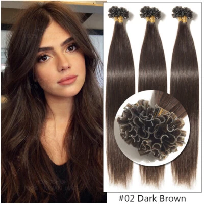 200 Strähnen Russisch Remy Echthaar Bonding Keratin Extensions Haarverlängerung - Bild 1 von 4