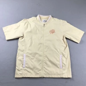 Connecticut Sun Jacket Womens Medium Yellow Full Zip Lined WNBA Windbreaker - Picture 1 of 10