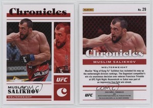 2023 Panini Chronicles UFC Red /199 Muslim Salikhov #29