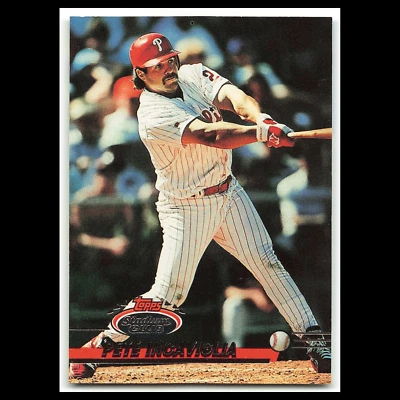 Pete Incaviglia #636 1993 Topps Stadium Club Philadelphia Phillies Baseball Card - Image 1 of 3