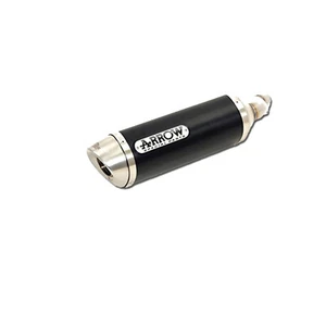 TERMINALE ARROW PER YAMAHA YZF 600 R6 2008 > 2011 THUNDER ALLUMINIO DARK INOX - Foto 1 di 3