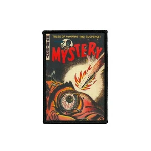 Mystery Comic Book Patch Horror Embroidered Iron On Applique Sublimation New 1 - Picture 1 of 3