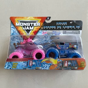 Monster Jam Monster Truck Sparkle Smash Ice Cream Man Color Changers 2 Pack - Picture 1 of 1