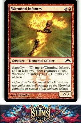 Magic the Gathering MTG Gatecrash Warmind Infantry #111 Buy 2 Get 1 - Image 1 of 2