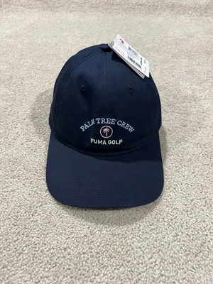 Puma X Palm Tree Crew Hat Cap Mens One Size Adjustable Strap Back PTC Blue OSFA - Image 1 of 4