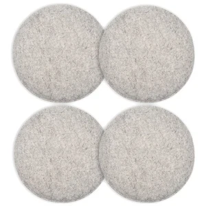 4x Sitzkissen Filz Gemütliche Stuhlkissen Dekokissen Rund 31.5 x 2.5 cm - Bild 1 von 5