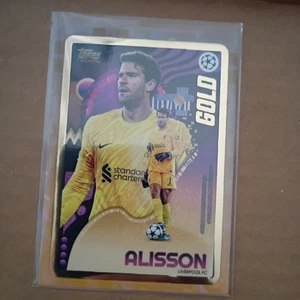 Alisson Becker 2024-25 TOPPS UCC Gold - Picture 1 of 5