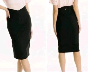 ZYIA Active Large Black Reve Crossover Pencil Skirt Midi Stretch - Bild 1 von 9