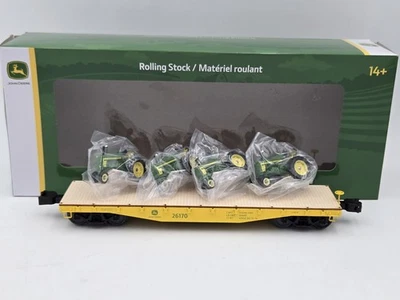Lionel 2426170 John Deere 40' Flatcar w/ ERTL Tractor Loads - New - O Gauge - Image 1 of 4