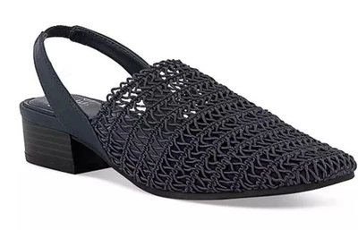 Zapato Karen Scott Carlton Tejido Eslinga Trasera Azul Marino Sin Cordones Talla 7M Foto 1 de 4