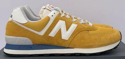 New Balance Classic 574 - Yellow/ White/ Blue - U574VPY - Men’s Size 9 - NEW! - Image 1 of 4