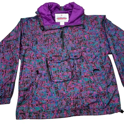 Obermeyer Ski Jacket Mens Large Purple Abstract Pattern - Image 1 of 4