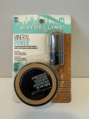 MAYBELLINE MINERAL POWER POWDER FOUNDATION MAKEUP 920 NUDE .28oz SEALED - Image 1 of 2