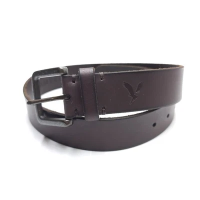 Пояс мужской American Eagle размер 29-32 коричневый кожаный ширина 1,5 дюйма  - Изображение 1 из 4