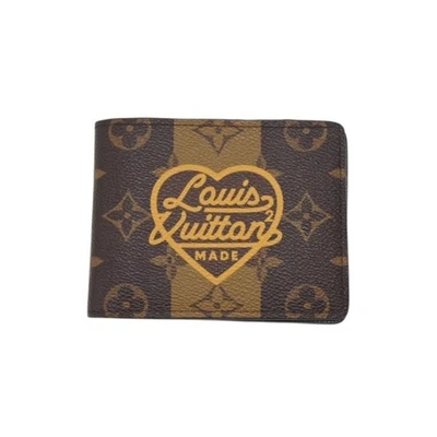LOUIS VUITTON Portefeuille Multiple Bi fold Wallet M81108 Monogram Stripe Canva - Image 1 of 4