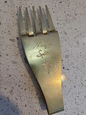 Vintage 1960's English Muffin Splitter  Cooking Tool Gold Tone Sampsons Ohio - Image 1 of 4